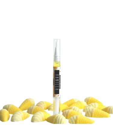 Vanilla Fragrance Scent Moisturising Cuticle & Nail Oil Travel Brush Pen For hyrating and nourishing dry and brittle nails