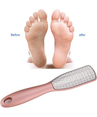 Verdant Touch Foot Dead Skin Remover Stainless Steel Double Sided Foot File Callus Remover Pedicure Tool for Dead Skin Foot Rasp Rose Gold - Buy Online on GoSupps.com