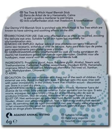 DERMV10 B ton de blanchiment Arbre th et Hazel de sorci re - Buy Online on GoSupps.com