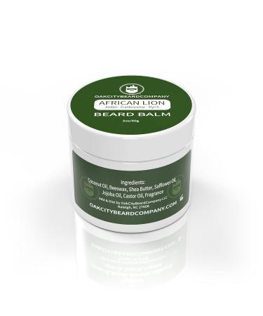 Buy OakCityBeardCo. African Lion Beard Balm - 2oz - Nourishing Amber Frankincense Myrrh Sandalwood & Patchouli Conditioner for Men - International Shipping Available - Buy Online on GoSupps.com