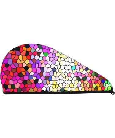 Buy Colorful Tie Dye Microfiber Hair Towel | Super Absorbent Coral Velvet Wrap for Long Curly & Thick Hair - Quick Dry & Soft for Women - Buy Online on GoSupps.com