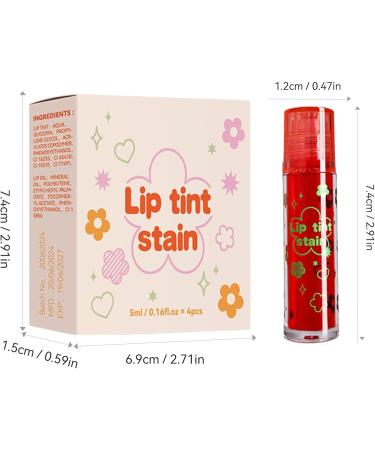  Ziennhu Moisturizing lip oil plumping oil to roll moisturizing oil tints for lips shiny lips non-sticky shine care oil for smooth lips - Buy Online on GoSupps.com