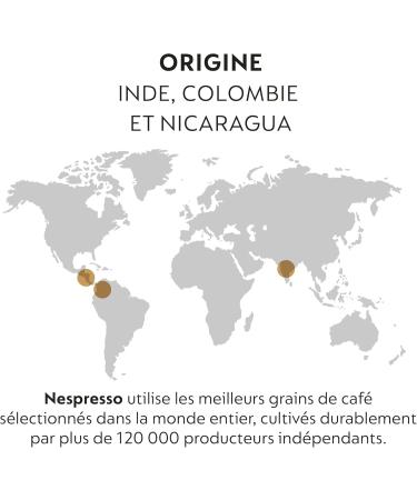  Nespresso Nespresso Original - Assortiment Master Origins 100 Capsules de caf - 20x Indonesia Organic 20x India 20x Colombia 20x Nicaragua 20x Peru Organic - Buy Online on GoSupps.com