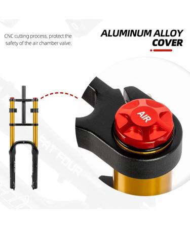 LSRRYD 20 Fat Tire Air Suspension Fork for Snow Beach XC MTB Bicycle - 2880g - Gold Color - Buy Online on GoSupps.com