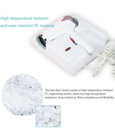 Wall-Mounted Hair Dryer 1200W Negative Ionic Hair Blow Dryer 2 Heat Settings and Cold air Button White Compact for Home Hotel Bathroom Small Gift - Buy Online on GoSupps.com