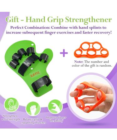 KAVIL Hand Brace Splint for Stroke Recovery Finger Straightener Extender with Support for Right or Left Hand - Buy Online on GoSupps.com