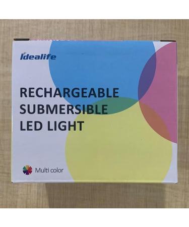 Buy Idealife Rechargeable Underwater Pool Lights - Remote Control WRGB Color Change Waterproof for Aquariums & Gardens (2 Pack) - Buy Online on GoSupps.com