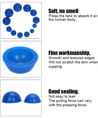 Shop Cupping Therapy Set - Blue Silicone Cups for Muscle Pain Relief | Massage & Health Care Solutions - Buy Online on GoSupps.com