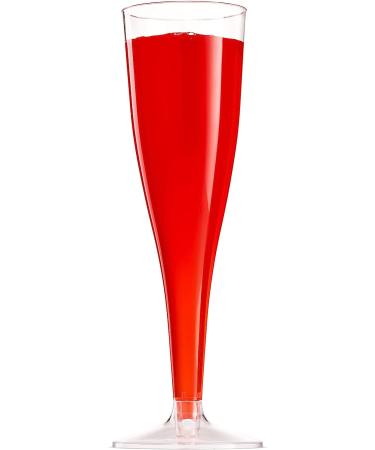 30 Pack 5 Oz Disposable Plastic Champagne Flutes - Clear Toasting Glasses for Wedding Party - Cocktail Mimosa Plastic Cups - Buy Online on GoSupps.com