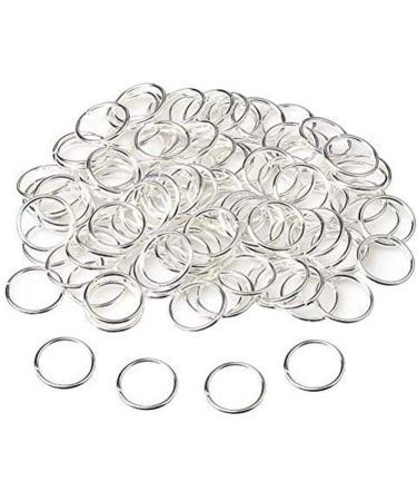 Mingze 200 pieces hair rings silver braid rings hair clips hair charms hair loops clips hair bands braid for punk hip-hop diy hairstyle decoration 2 sizes - Buy Online on GoSupps.com