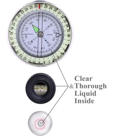 Military March Compass - Waterproof & Shockproof Professional Pocket Compass for Hiking Camping & Outdoor Activities - Buy Online on GoSupps.com