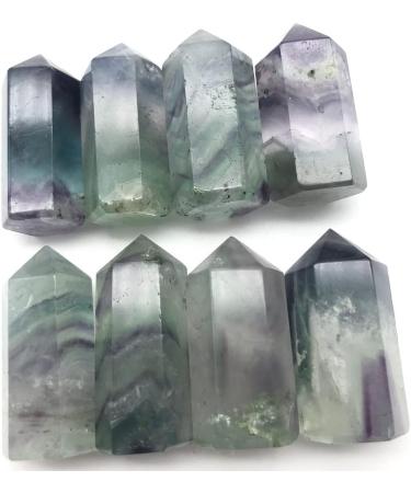 Natural Crystal Rough Natural Crystals and Stones Mini Natural Fluorite Crystal Point Stone Tower Specimen Decor Home Decoration Natural Crystals for Decoration Crystals - Buy Online on GoSupps.com