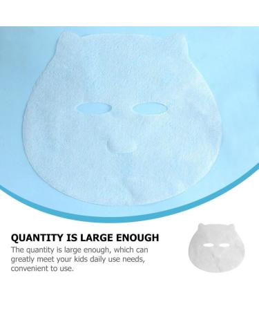 Minkissy 100pcs Skin Care Mask Sheets Breathable Non-Woven Full Face Masks for Kids Boys & Girls | Beauty Tools - Buy Online on GoSupps.com