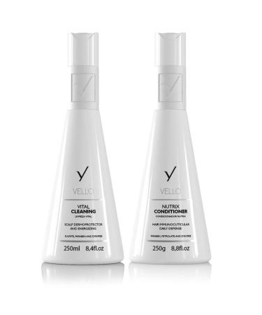 Vello Home Care | Biomimetic Hair Fertilization Therapy | Combats Hair Loss | Restores Vitality | Ideal for Men and Women with Capillary Atrophy | Set of 2