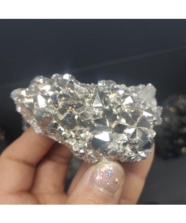 Crystal rough Natural Crystal Rough Home Decoration 1pcs Natural DIY Materials Making Electroplating Silver Raw Gemstone Crystal Cluster Titanium Geode Gifts Specimens Stones 80-100g - Buy Online on GoSupps.com
