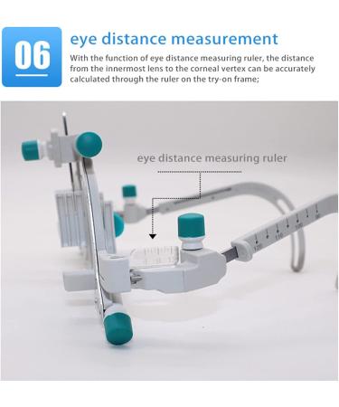 Adjustable Optical Test Frame | 48-80mm 360 Rotation Compatible with 5 Lenses | Ideal for Glass Businesses & Ophthalmology Centers - Buy Online on GoSupps.com