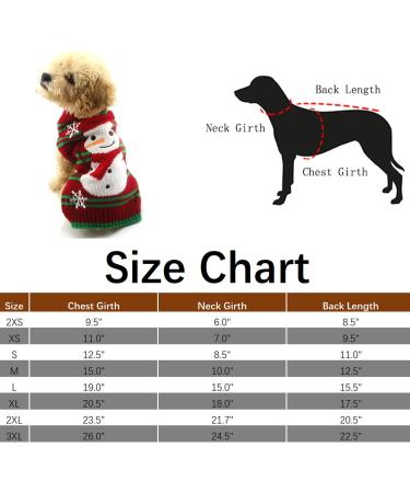 NACOCO Snowman Holiday Sweater for Small Dogs & Cats - Christmas & New Year Pet Clothes - Buy Online on GoSupps.com