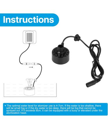 Hangrow Ultrasound Nebulizer Fog Producer - DC 24V 350 ml/h Mist Maker for Pond & Aquarium | Halloween Party Atmosphere Decor with Colorful Lights - Buy Online on GoSupps.com