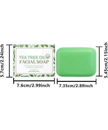 Lot De 2 Savon D'arbre Th Antifongique Antifongique - Savon Naturel L'huile D'arbre Th Lutte Contre L'Acn Mycoses Odeurs & D mangeaisons Pour Visage Corps & Peaux Sensibles - Buy Online on GoSupps.com