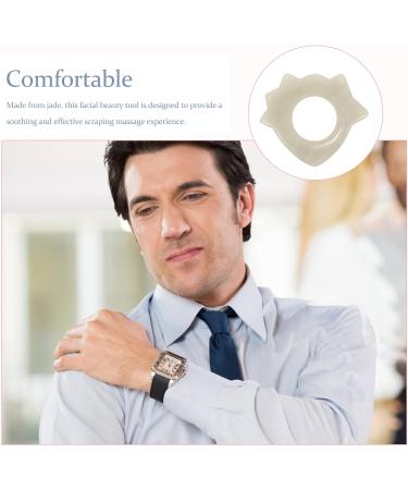 Buy Nolitoy Jade Gua Sha Facial Massage Board | Natural Ring-Shaped Shaving Tool for Face Body & Legs - International Shipping Available - Buy Online on GoSupps.com