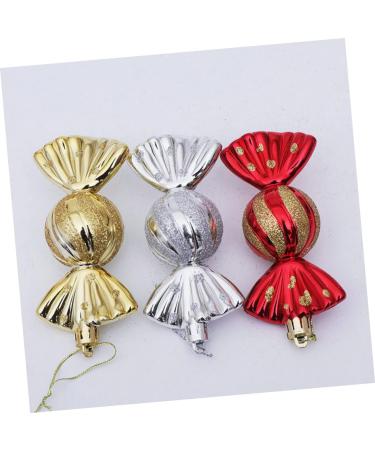 ifundom 5pcs Christmas Ornaments Xmas Ornament Filler Household Red 11X4CM - Buy Online on GoSupps.com