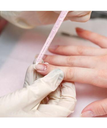 Glass Cuticle Pusher 100 Disposablee Cuticle Pusher Tool Ended Manicure Cuticle Stick With Double Head Cuticle Remover Manicure Glass Nail Files For Natural Nails Cuticles Care - Buy Online on GoSupps.com