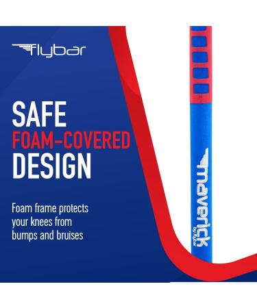 Flybar Foam Maverick Pogo Stick for Kids Ages 5+ | 40-80 lbs | By The Original Pogo Stick Co. | Red/Blue - Buy Online on GoSupps.com