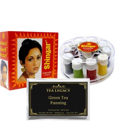 Yogic Mantra Shilpa Shringar Liquid Bindi 10 Colors (10 Shades Mini Kumkum Bottles Bundle with TeaLegacy Sample) Premium Kum Kum For Married Women Forehead Bindi Dots  Tikka Bindis & Temporary Tattoo - Buy Online on GoSupps.com