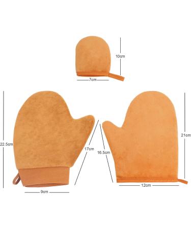 jklitio Self Tan Mitt tanning Mitt Face & Body set 3-piece with Self Tan Mitt Glove Mini Tanning Mit Velvet Tanning Mitt Tanning Glove Fake Tan Applicator Fake Tan Glove (Brown) - Buy Online on GoSupps.com