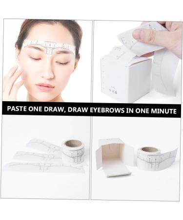  MERRYHAPY MERRYHAPY 1 Roll Tattoo Measuring Eyebrow Ruler Guide Eyebrow Ruler Auxiliary Disposable Model Measuring Ruler Sticker Woman White Paper - Buy Online on GoSupps.com