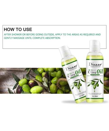 DISAAR Beauty Natural Softening Multi-Purpose Moisturizing Mineral Oil Relive Dry Skin 100ml/3.38fl.oz (Olive Oil) - Buy Online on GoSupps.com