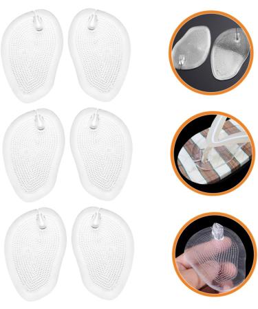 FRCOLOR 12 Pairs Forefoot Pads for Sandals | Gel Metatarsal Cushion & Heel Protectors - Soft Transparent Pain-Free Support - Buy Online on GoSupps.com