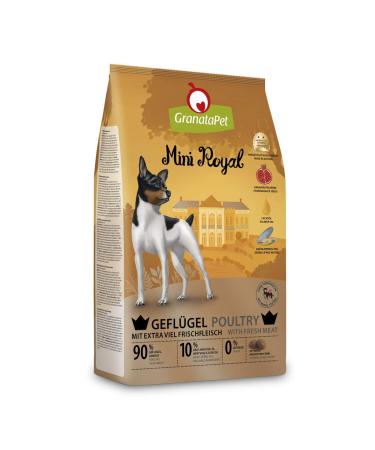 GranataPet Mini Royal - Dry Food for Dogs - Grain Free and No Added Sugar - Complete Food for Adult Dogs - 1 kg