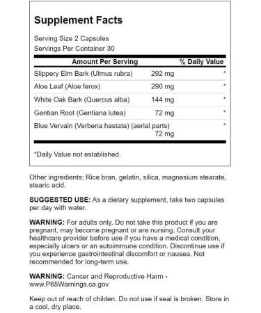 Swanson Colon Helper - Herbal Supplement for Digestive Health - 60 Capsules (3 Pack) - Buy Online on GoSupps.com