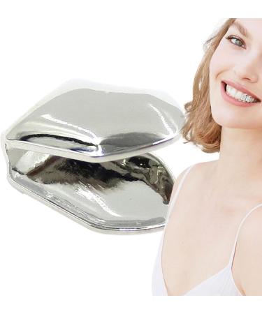 Gold Tooth Cap 14K Gold Plated Hip Hop Teeth Plain Grillz Top Tooth Single Grill Cap Teeth Jewelry Accessories for Women Men Grills Mouth Besreey Silver - Buy Online on GoSupps.com