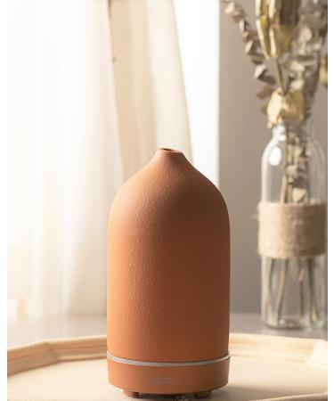 Wanlola Ceramic Essential Oil Diffuser 120ml - Aromatherapy Diffuser with Waterless Auto-Off Function (Terracotta) - Buy Online on GoSupps.com