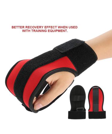 ZJchao Finger Splint Brace Gloves for Stroke Recovery & Rehabilitation | Adjustable Magic Sticker Type for Elderly & Athletes - Buy Online on GoSupps.com