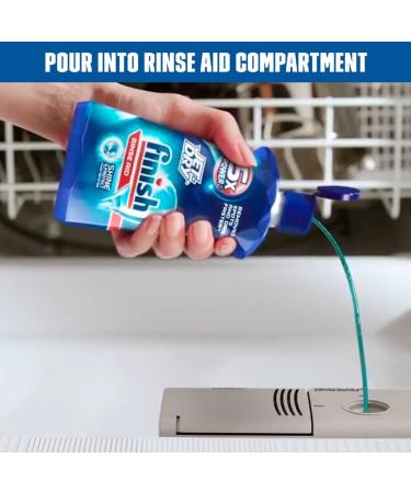 Finish Jet-Dry Rinse Aid 23 oz (2 Pack) - Ultimate Dishwasher Rinse & Drying Agent - Buy Online on GoSupps.com