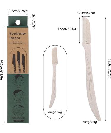 6 Pcs Dermaplaning Blades for Women - Facial Hair Remover & Eyebrow Razor - Buy Online on GoSupps.com