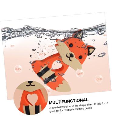 Hohopeti Silicone Baby Teether - Infant Teething Toy with Cartoon Design | Food Grade Chew Toy for Babies - Buy Online on GoSupps.com