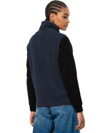 Jack Wolfskin Women's High Curl Vest Fleece Jacket - XS Night Blue | International Shipping Available - Buy Online on GoSupps.com