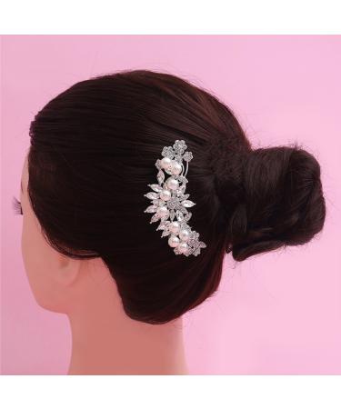 Frcolor Bridal Hair Comb - Simulated Pearl Wedding Hair Accessory (Silver) | Elegant Bridal Hair Comb for Weddings - Buy Online on GoSupps.com