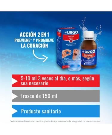 Urgo Aftas Colutorio 150 ml - Effective Oral Rinse for Canker Sores | Fast International Shipping - Buy Online on GoSupps.com