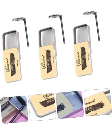 TOVINANNA 3 Sets Eyebrow Soap Brow Soap Kit Brow Cosmetics Powder Woman Colorless Styling Cream Gel Texture - Buy Online on GoSupps.com