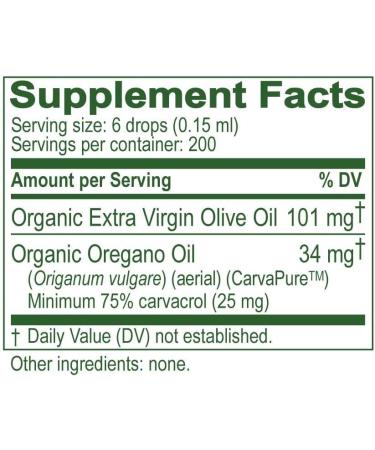 Island Nutrition Oil of Oregano Organic Liquid Drops (1 fl oz) - Blend of Organic Oregano Oil & Olive Oil Grown in Spain - Buy Online on GoSupps.com