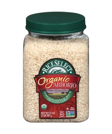 RiceSelect Organic Arborio Risotto Rice, Gluten-Free, Non-GMO, Vegan, 32 Oz 2 Pound (Pack of 1) Organic Arborio