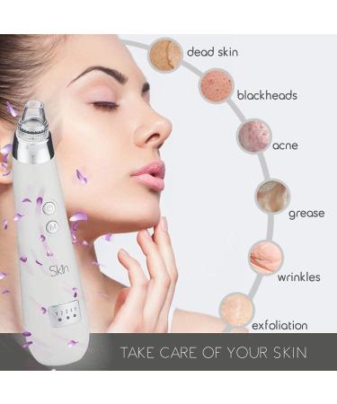 Pore Vacuum Blackhead Remover by Penelope SkinCare - Facial Electric Acne Extractor Kit with USB Rechargeable Suction Tool - Buy Online on GoSupps.com