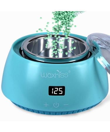 Waxkiss Electric Hot Wax Warmer Machine for Hair Removal,Touch Control Display Wax Heater for Melt Hard Wax -Teal Green
