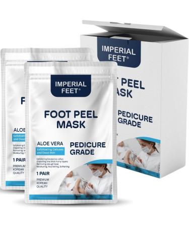 Pedicure Grade Foot Masks That Remove Dead Skin | Smooth and Soften Foot Peel mask for Dry Cracked feet Premium | Callus Removal | Imperial Feet