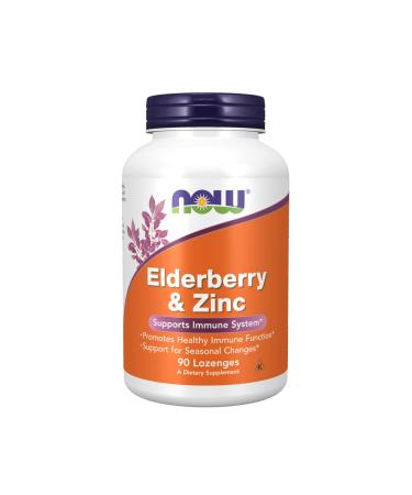 Now Foods Elderberry & Zinc 90 Lozenges